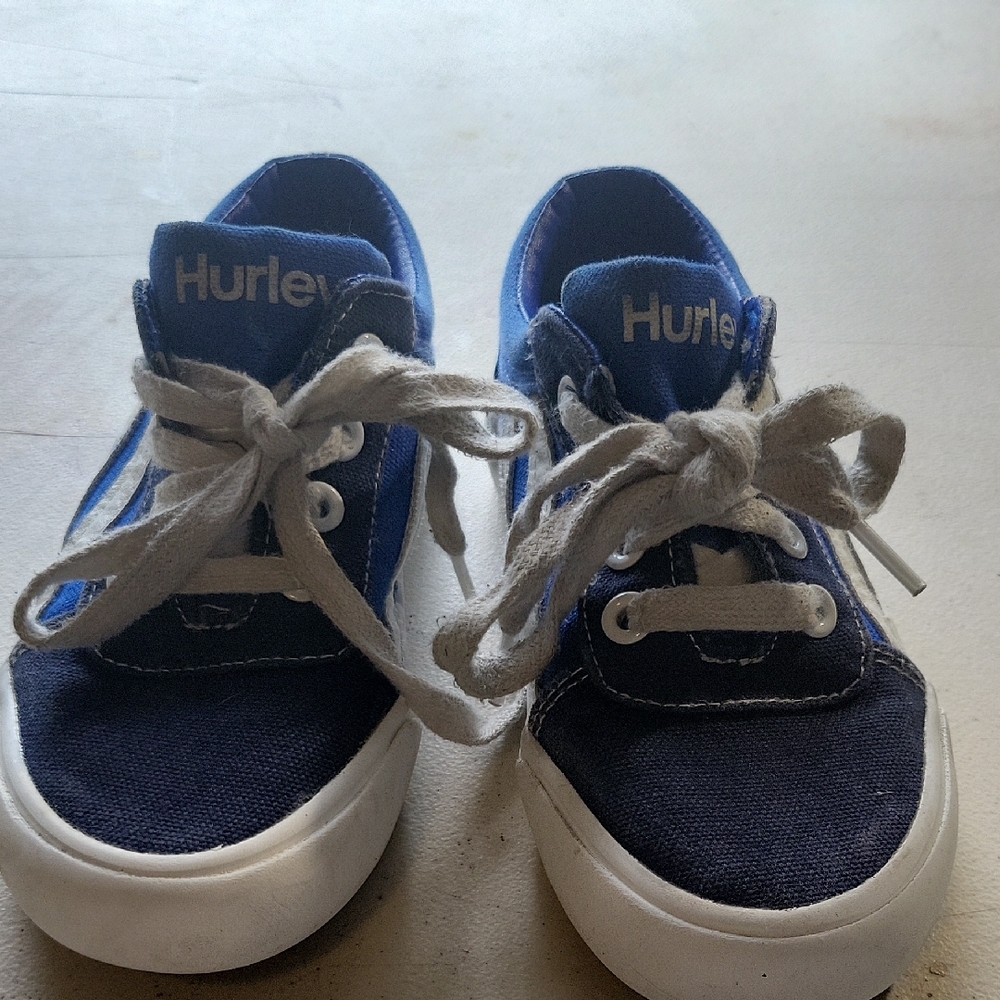 Hurley Kids' Blue and White Sneakers
